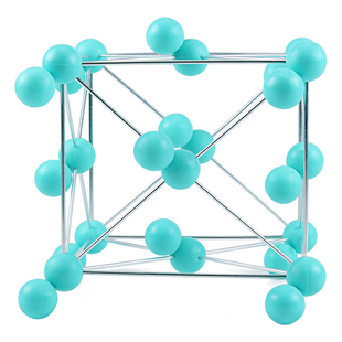 常见金属晶体结构模型初高中大学分子原子球棍大号不锈钢教学演示摆件结晶学碘晶胞金刚石晶胞免拼装教学教具