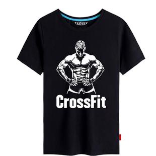 CrossFit健身健美猛干短袖t恤衫男女趣味个性纯棉半截袖体恤衣服