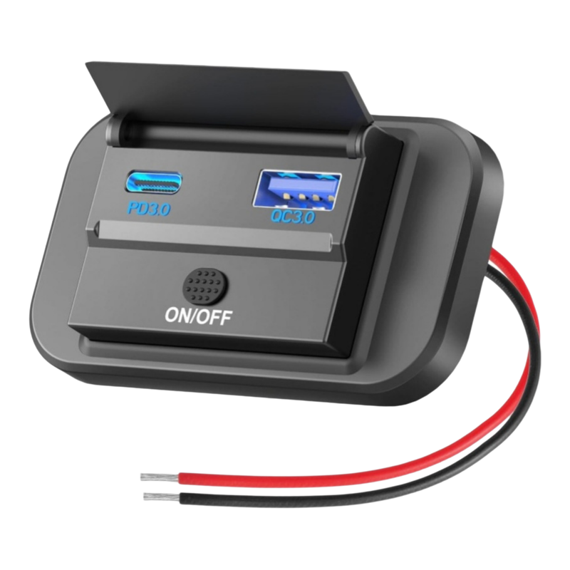 汽车房车改装QC3.0+PD3.0USB快充