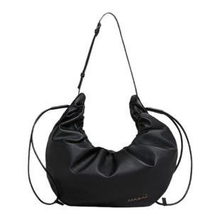 【新年礼物】MARNI SCRUNCHIE 牛皮革纯色单肩流浪包