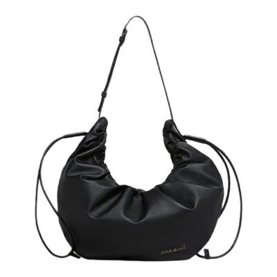 【12期免息】【礼物】MARNI SCRUNCHIE 牛皮革纯色单肩流浪包