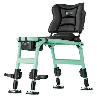 本诺顽石U型椅野钓折叠便携钓椅多功能全地形钓鱼椅台钓便携椅子