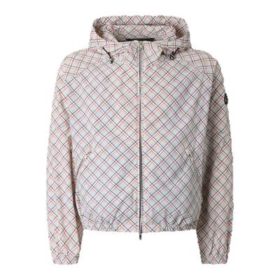 [早春新品]MOOSE KNUCKLES 女士格纹连帽轻薄小剪刀夹克外套