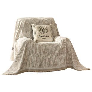 单人位雪尼尔高级感沙发盖布巾防猫抓四季通用2025新款沙发垫套罩