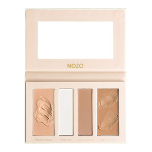 nozo四色高光修容盘遮瑕鼻影粉提亮阴影侧影两用组合三合一体盘