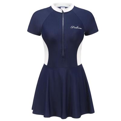 深蓝系列裙式泳衣pridonna