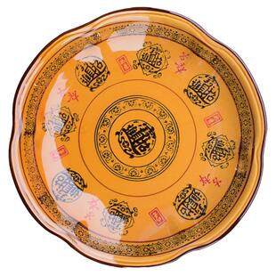 复古陶瓷商用老式餐具梅花盘炒菜盘江湖菜农家乐大盘子干锅龙虾盘