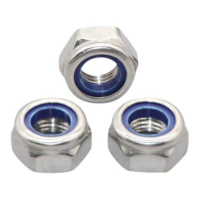 现货304/316不锈钢尼龙锁紧螺母