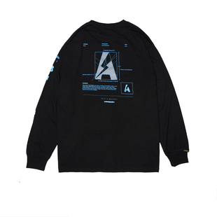 ACTIONS 2019SS 新品 品牌A标图解  主题宽松休闲运动束口长袖T恤
