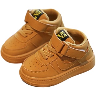 男宝宝鞋子冬季加绒棉鞋婴儿软底学步鞋1一3岁女童板鞋儿童运动鞋