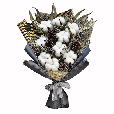 木棉花干花花束毕业情人节手捧花