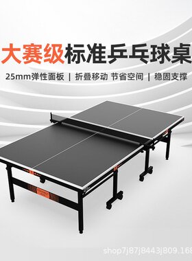 庞伯特（pongbot）乒乓球台 家用可折叠式标准比赛训练乒乓球桌室