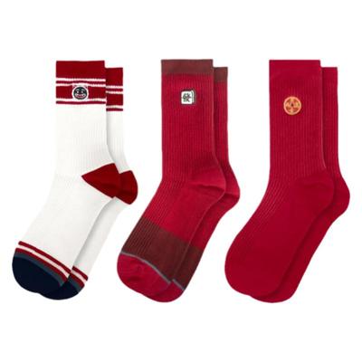 本命年男士红袜子礼盒纯棉防臭