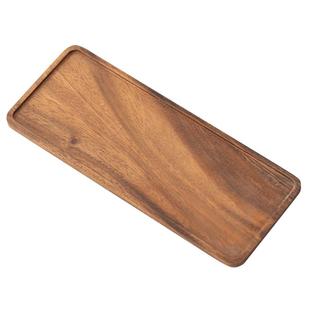 整木长方形胡桃实木盘子中式家用放水杯茶点水果盘茶托盘圆形托盘