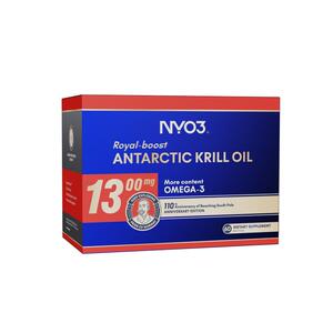 【至尊阿蒙森】NYO3进口磷虾油1300mg高含量软胶囊鱼油升级60粒