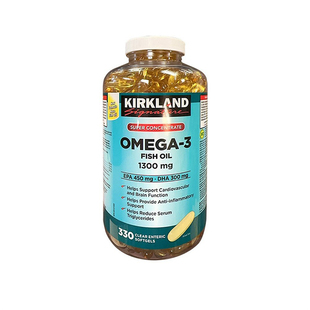 加拿大直邮KIRKLAND Signature科克兰浓缩深海鱼油Omega-3 330粒