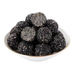 思宏黑芝麻丸手工蜂蜜熟黑芝麻球袋装开袋即食谷餐孕妇休闲零食