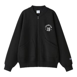 Champion夹克男2026秋季新款开衫宽松空气层针织棒球服外套女