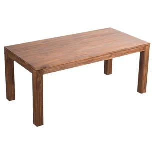 MountainLiving进口柚木家具纯实木餐桌长桌子家庭家用中古风复古