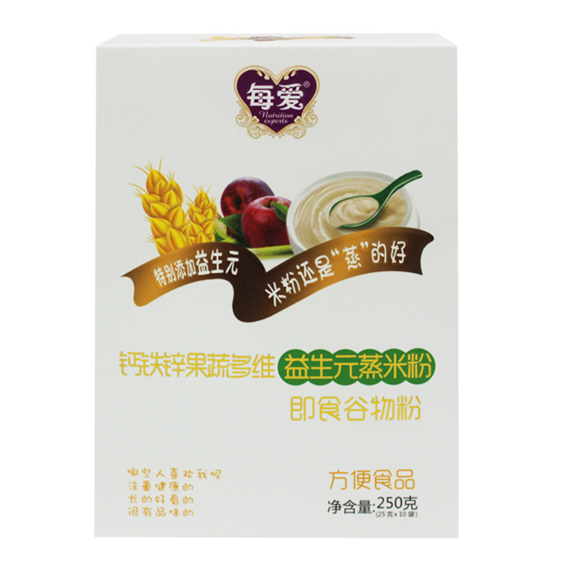 每爱益生元钙铁锌核桃独立蒸米粉