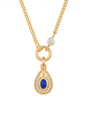 《融冬》原创纯银青金石复古项链