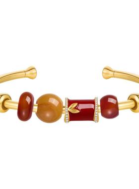 ZEGL苹安喜乐手镯女四叶草镯子