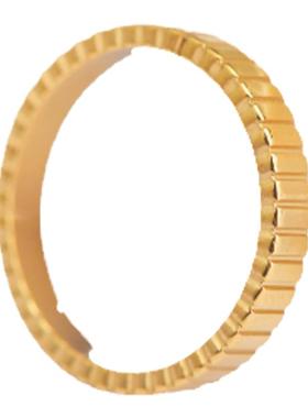 欧美条纹小众设计宽窄高级感戒指