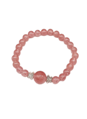 小众草莓晶运原创气质百搭手链