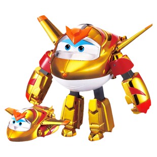 奥迪双钻超级飞侠金小子玩具大号变形黄金机器人全套儿童声光套装