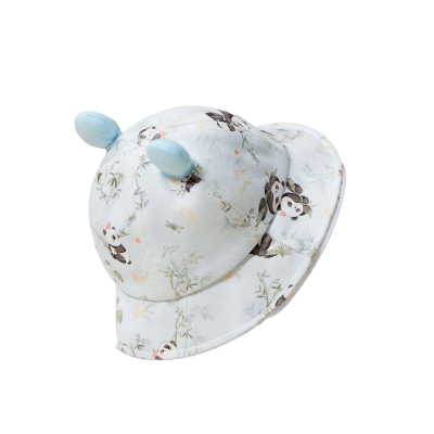 婴儿帽子外出防护面罩柔软透气