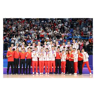 中国女篮海报体育明星写真国家队女篮合影王思雨李月汝李梦装饰画