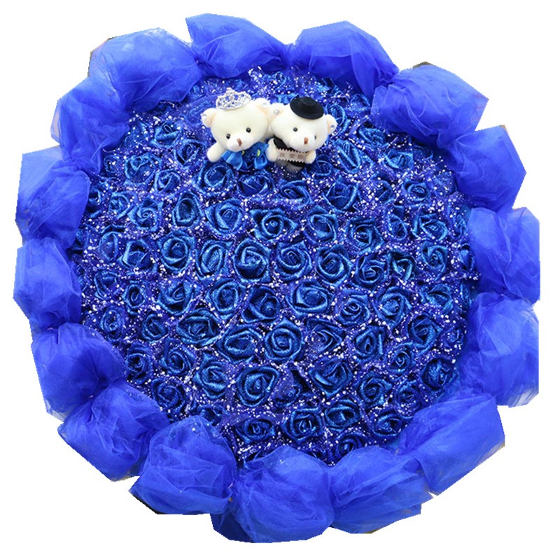 永生花情人节礼物仿真玫瑰香皂花