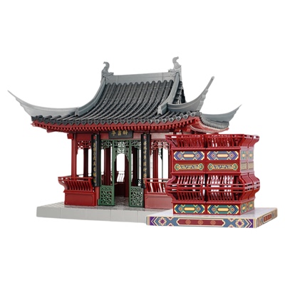 带灯款醉翁亭榫卯积木