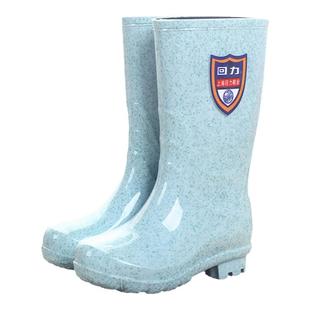 雨靴女高筒中筒防滑防水回力水鞋正品加厚胶鞋工作套鞋加绒雨鞋