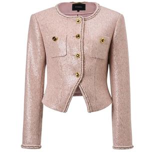 MAXRIENY复古甜美收腰X型光感亮片外套高级气质感女装