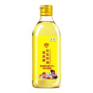 中粮塔原新疆纯正红花籽油480ml瓶装物理压榨一级健康口服升级款