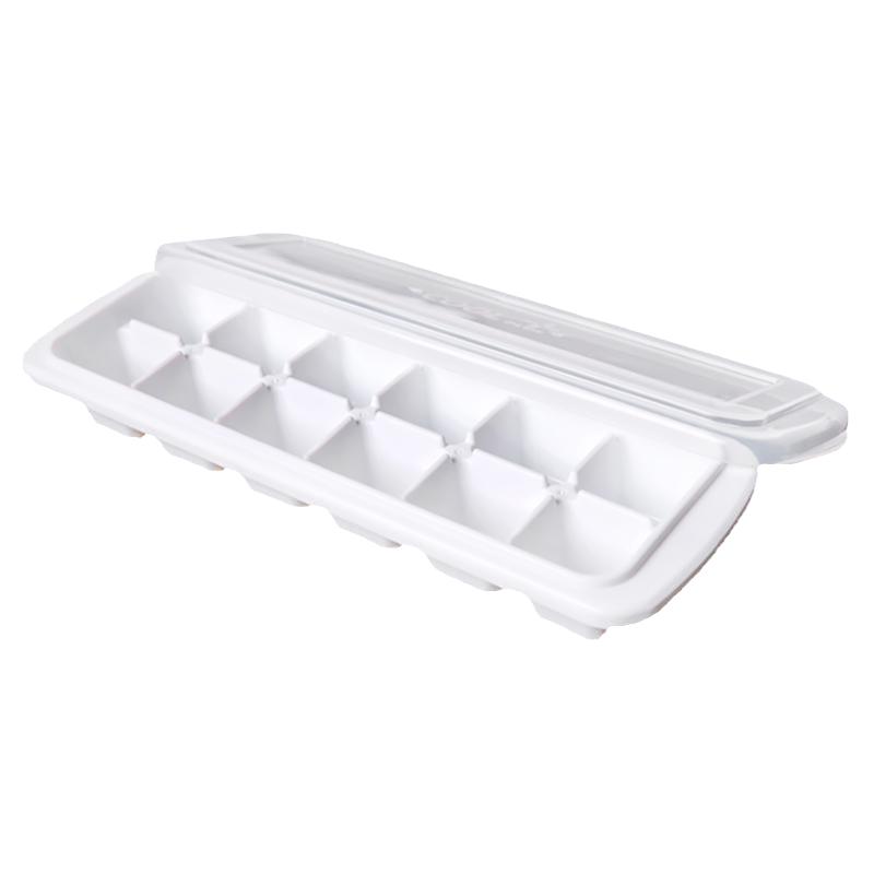 日本inomata冰块模具制冰格盒带盖食品级塑料家用冻迷你小方冰块