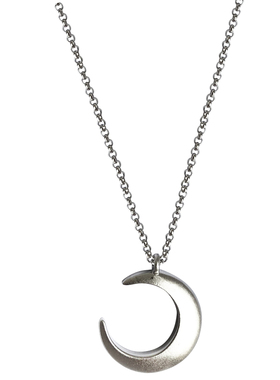 项链925纯银磨砂质感防过敏