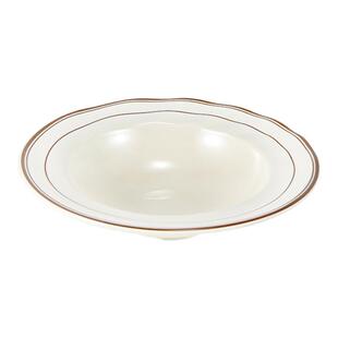 密胺草帽盘深盘仿瓷餐具西餐汤盘餐厅酸菜鱼盘沙拉盘意面盘子商用