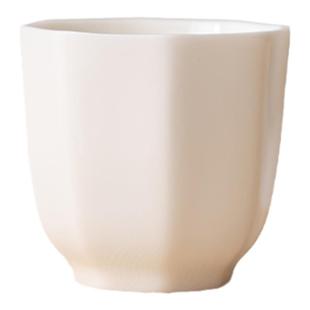 羊脂玉白瓷主人杯品茗杯单个茶盏家用陶瓷功夫小茶杯男女士单杯子