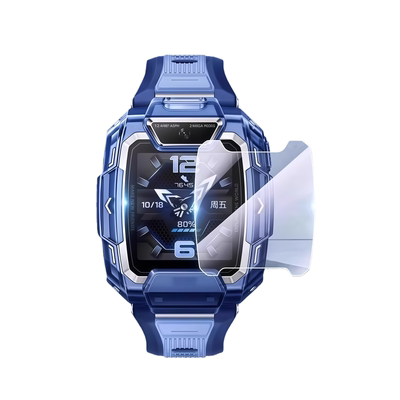 适用于华为儿童手表5Pro钢化膜智能电话手表5Pro保护套TGR-L10保护膜5PRO炫彩保护壳表壳防刮摔高清贴膜配件