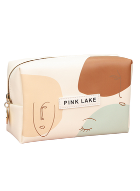 PINKLAKE化妆包质感软皮大容量