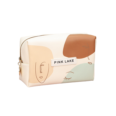 PINKLAKE化妆包质感软皮大容量