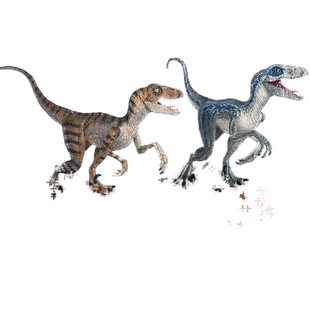 儿童恐龙玩具仿真实心男孩礼物伶盗龙快盗龙速龙布鲁迅猛龙模型