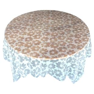 一次性台布塑料桌布加厚圆桌印花长方形餐桌布防水家用饭店防油