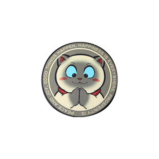 汽车杯垫汽车创意水杯垫猫咪大魔王车载水杯防滑垫车内置物槽装饰