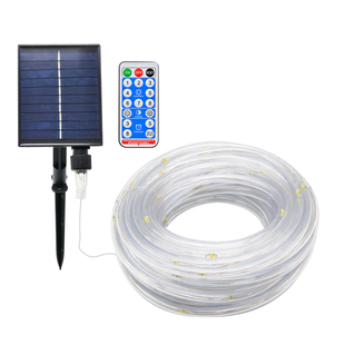 太阳能灯带户外家用庭院灯过年氛围装饰灯条防水七彩亮化led彩灯