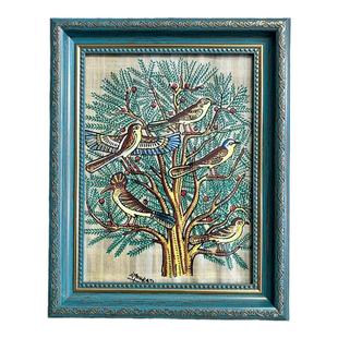 埃及手绘纸莎草画相框莎草纸画沙草画草纸画旅游纪念品特产伴手礼