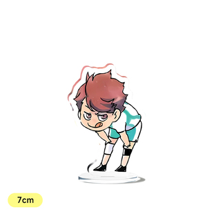 动漫排球少年及川彻岩泉一孤爪研磨宫侑透明夹层小立牌摆件7cm