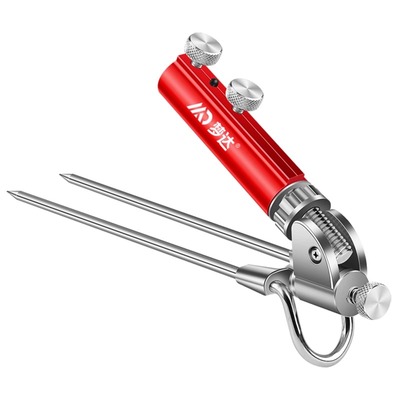 万向不锈钢钓鱼地插鱼竿支架